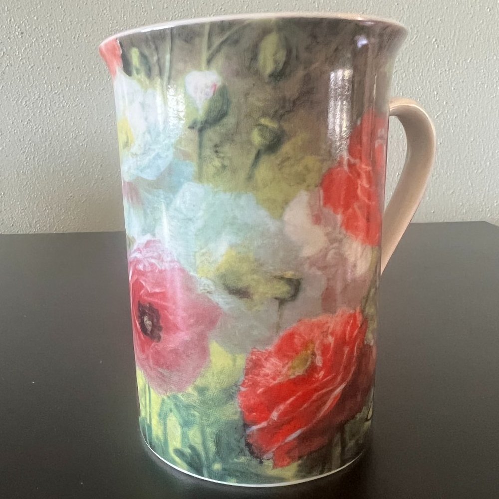 Vintage Fine China POPPY CLUSTER Mug ~ Creative Tops ~ England ~ Grandmillennial